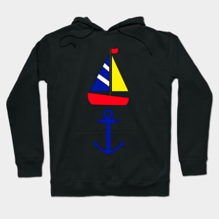 Sailboat And Anchor Hoodie